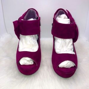 Fuchsia 3" heels